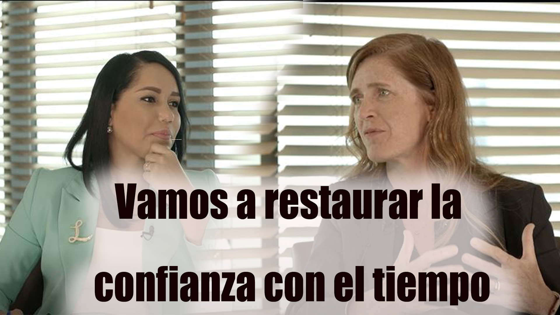 Vamos A Restaurar La Confianza Con El Tiempo |Entrevista A Samantha Power