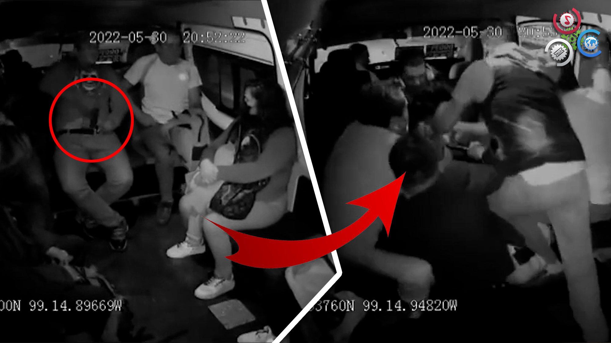 Delincuente Trata De Atracar Pasajeros En Transporte Público, Pero Recibe Brutal Paliza