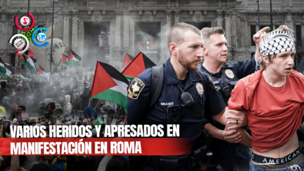 Varios Estudiantes Heridos Por Cargas Policiales En Una Protesta En Roma Por Palestina