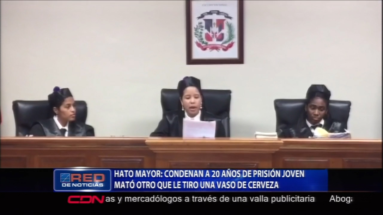 En Hato Mayor Condenan A 20 Años De Prisión A Joven Que Mató A Otro Por Que Le Tiró Un Vaso De Cerveza