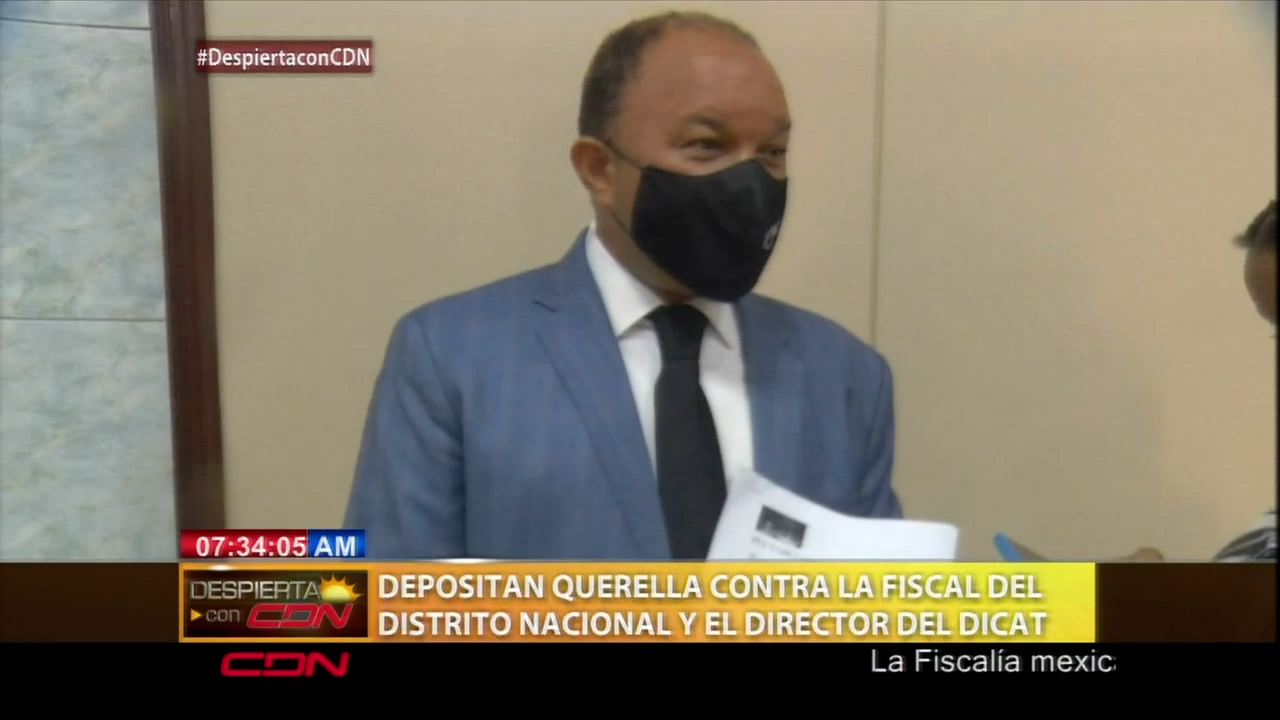 Depositan Querella En Contra De La Fiscal Del DN Y El Director Del DICAT