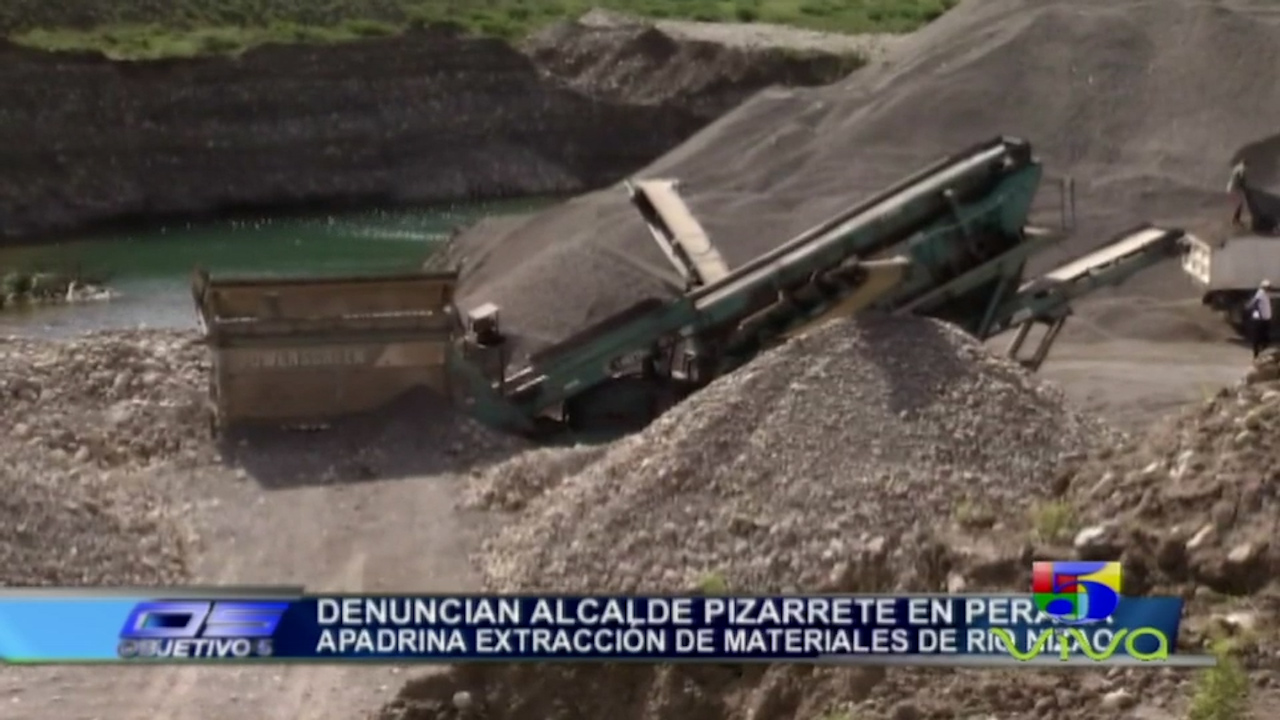 Denuncian Alcalde De Peravia Apadrina La Extracción De Materiales Del Río Nizao