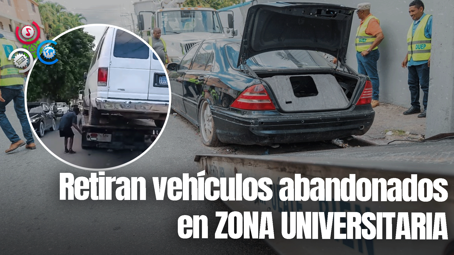 Alcaldía Del DN Retira Vehículos En Mal Estado Y Abandonados En Zona Universitaria