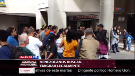 Venezolanos Buscan Emigrar Legalmente