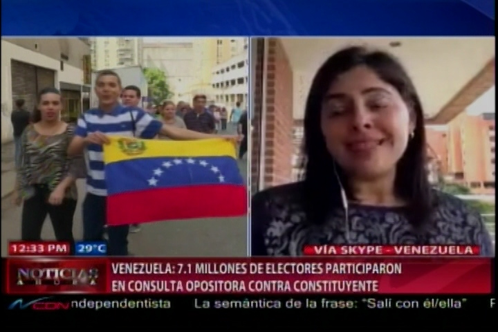 En Venezuela 7.1 Millones De Electores Participaron En Consulta Opositora Contra Constituyente