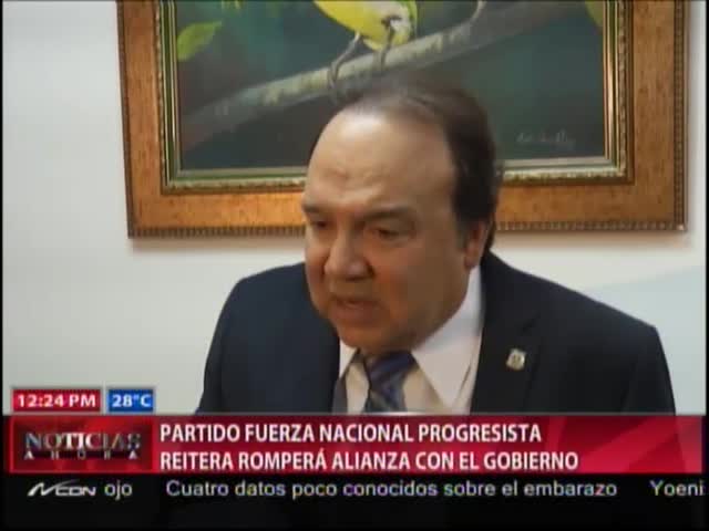 Vinicio Castillo Reitera La Salida De La Fuerza Nacional Progresista Del Gobierno #Video
