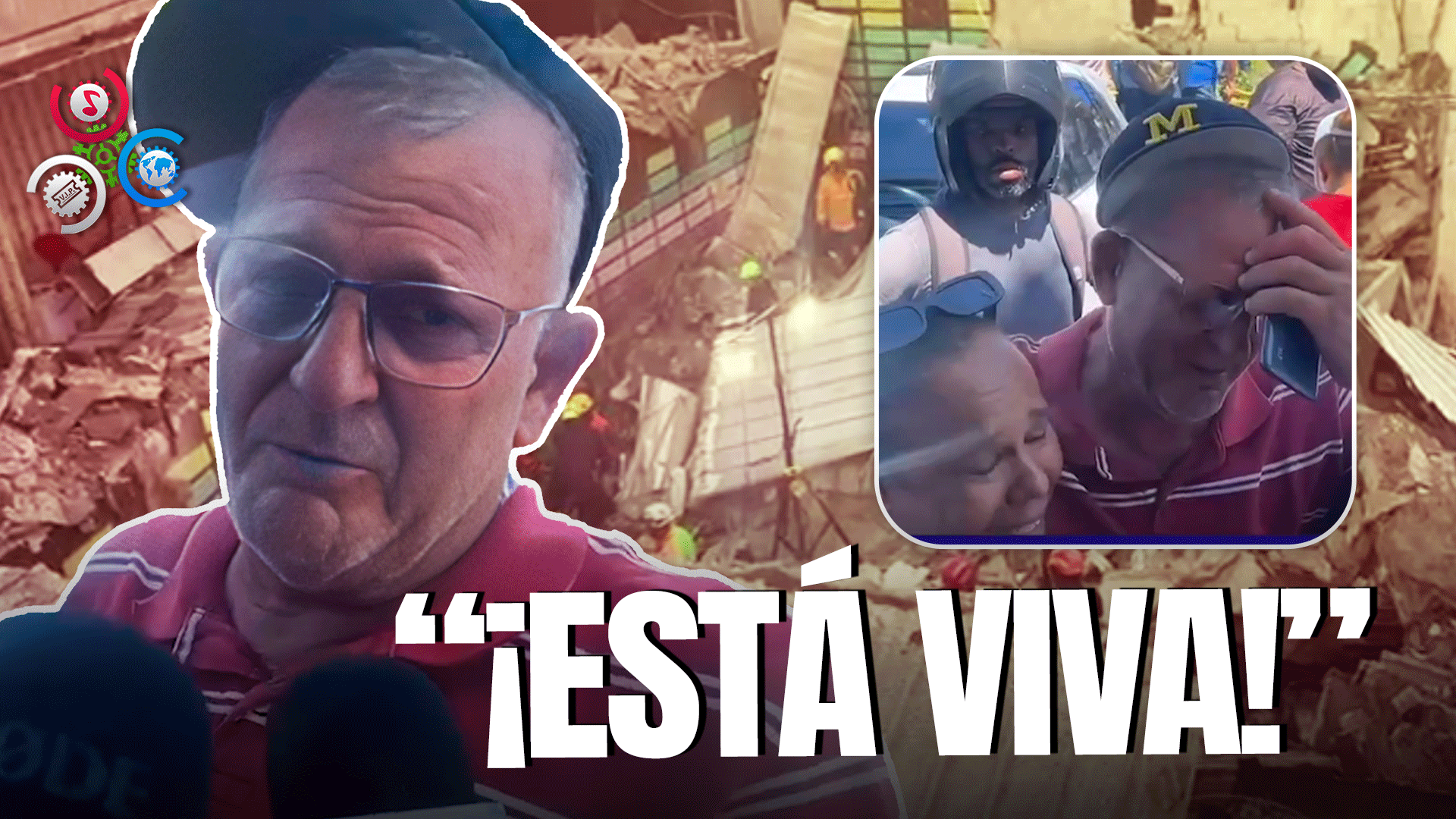 Emotivo Momento: Hombre Llora De Emoción Al Enterarse De Que Su Hija Fue Sacada Con Vida De Los Escombros