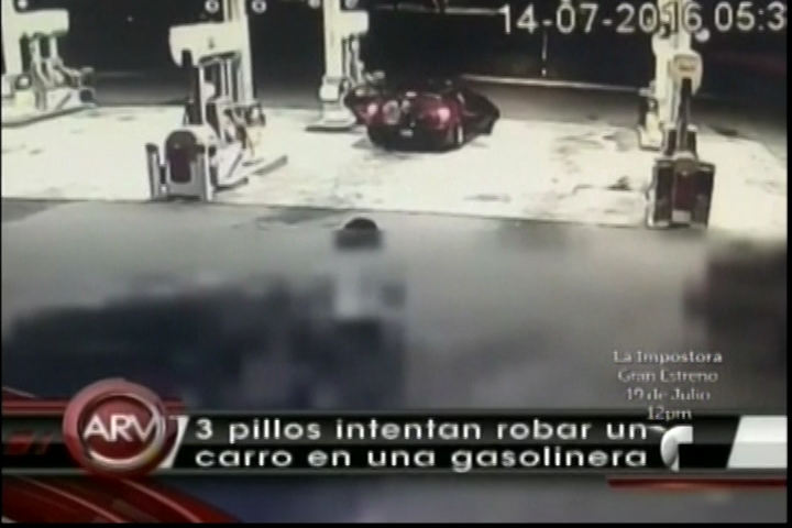 Tres Jóvenes Intentan Robarse Un Carro En Una Gasolinera Y Arman Una Balacera