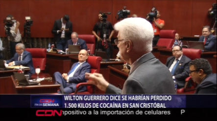 Senador Wilton Guerrero Dice Tener Información De Agentes Policiales Que No Reportaron Al Menos 1,500 Kilos De Cocaína En San Cristóbal