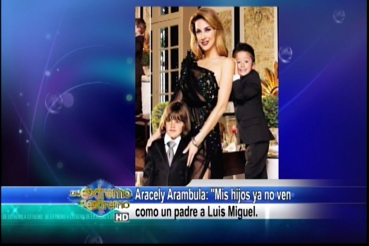 Aracely Arámbula Dice Que Sus Hijos Ya No Ven Como Un Padre A Luis Miguel