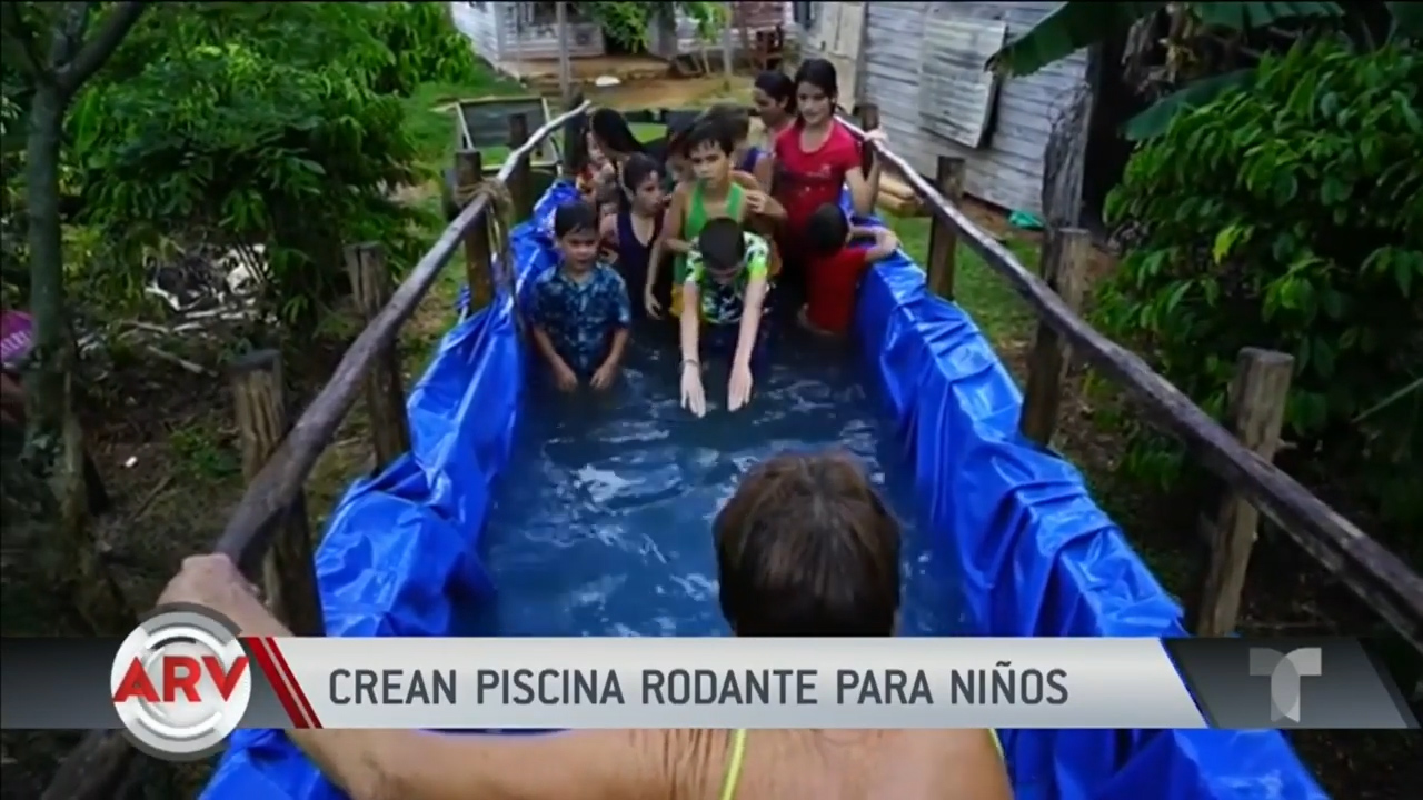 Crean Piscina Rodante Para Niños En Cuba