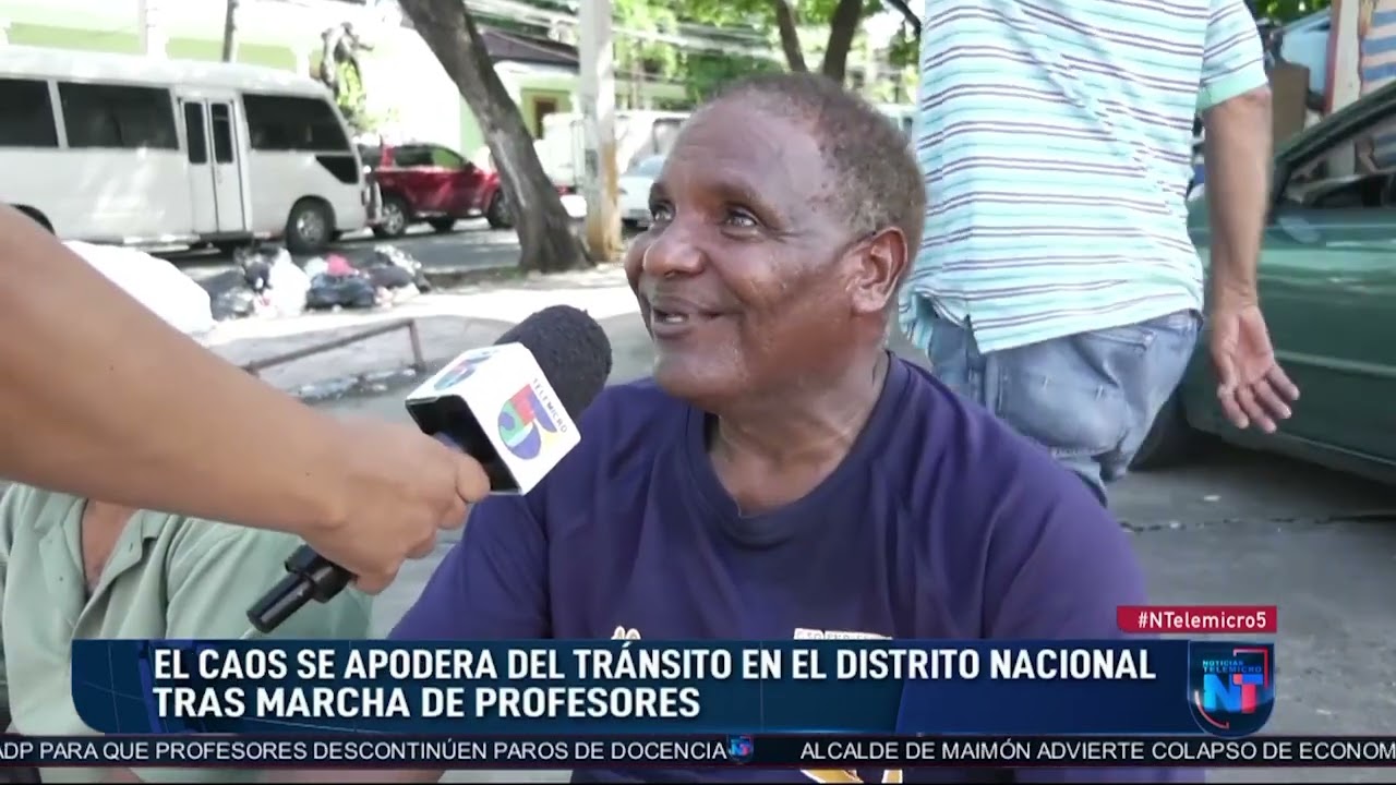 Marcha De La ADP Causa Caos En Vías Del Distrito Nacional