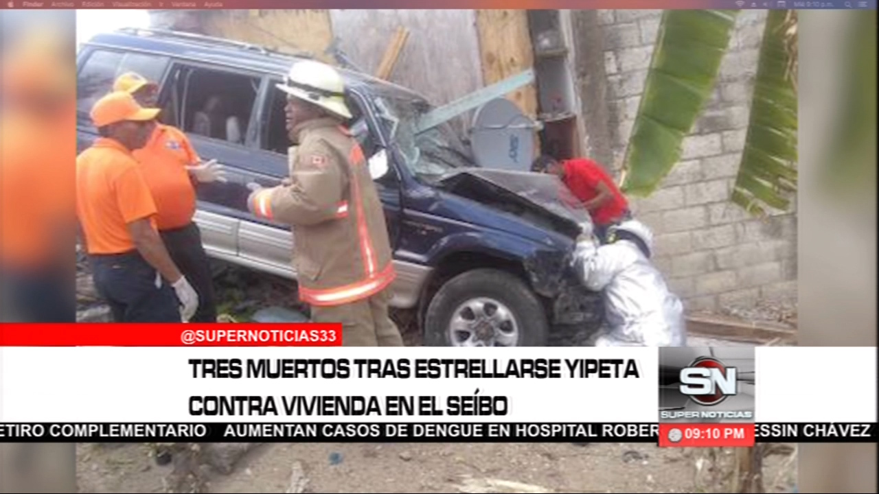 Fueron Identificadas Tres Personas Que Murieron Tras Estrellarse Una Jeepeta Contra Una Vivienda En El Seíbo