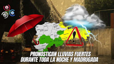 ¡No Guarde El Paraguas! Onamet Advierte Que Lluvias Podrían Continuar Por 20 Horas Más