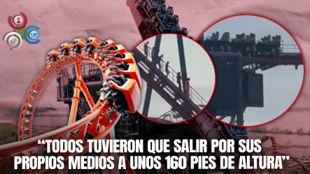 ¡Terror En Lo Alto! Turistas Quedan Colgando En Montaña Rusa De Ohio